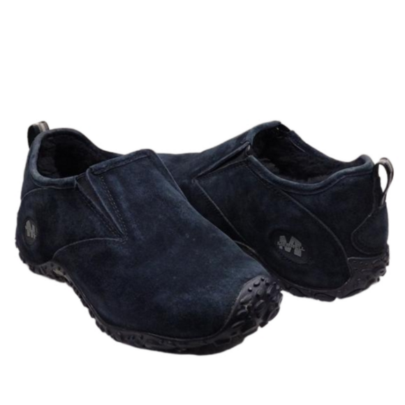 Merrell Yeti Chameleon Black Suede Leather Faux Fur Vibram Sole Ankle Moc Shoe - Picture 1 of 16